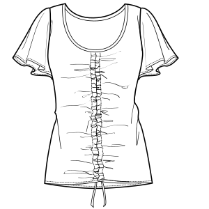 Moldes de confeccion para DAMAS Remeras Remera 762